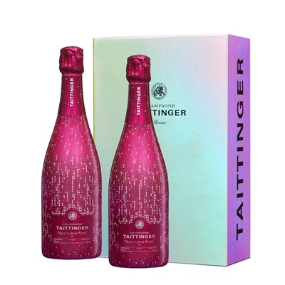 Taittinger Nocturne Rose City Lights Edition in Branded Two Tone Gift Box